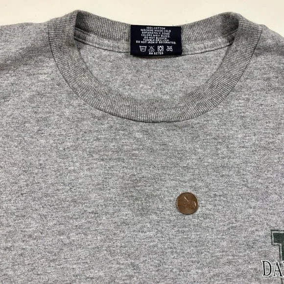 Vintage Dartmouth College Long Sleeve gray T Shirt Jansport Size Large USA Made - Picture 5 of 10